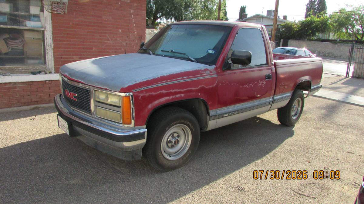 Gmc-Sierra-slx-1500-1990-red