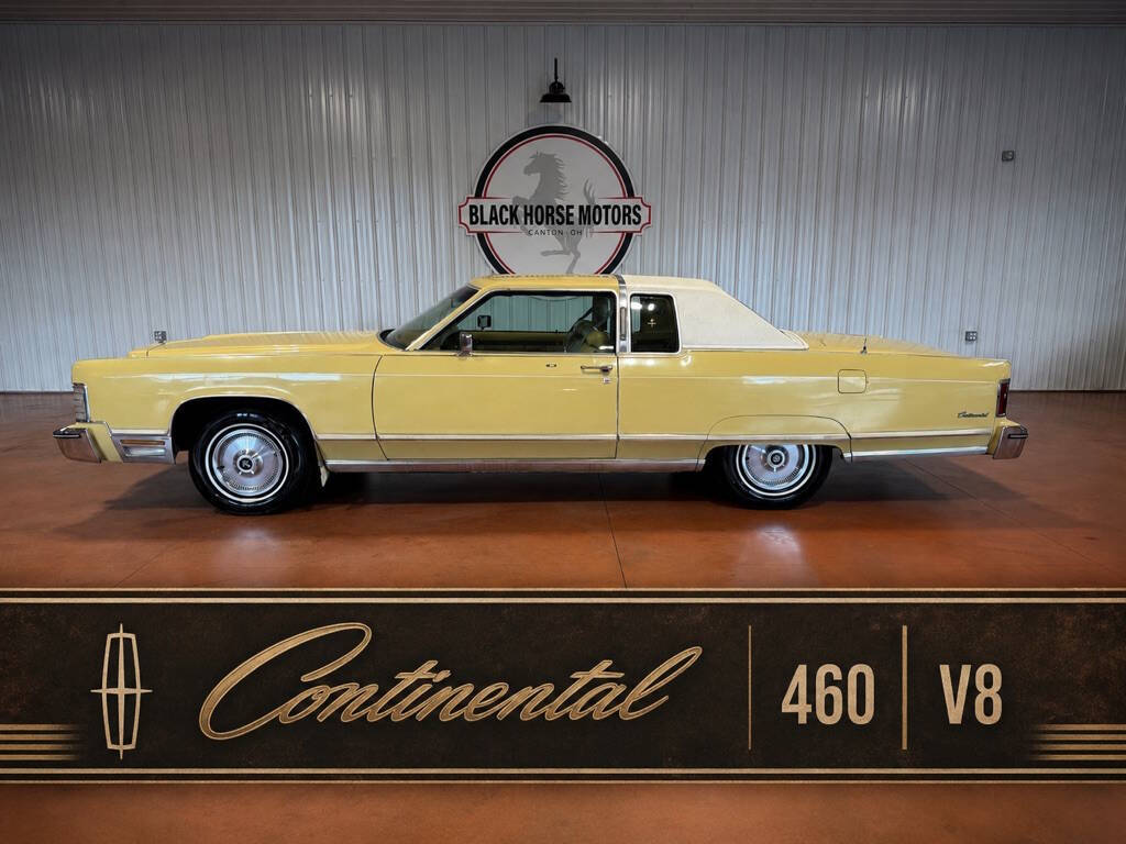 Lincoln-Continental-1975-Yellow-Tan