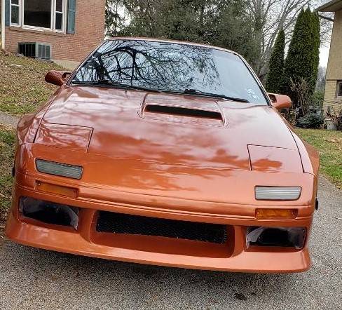 Mazda-Rx7-custom-wide-body-convertible-1988-orange
