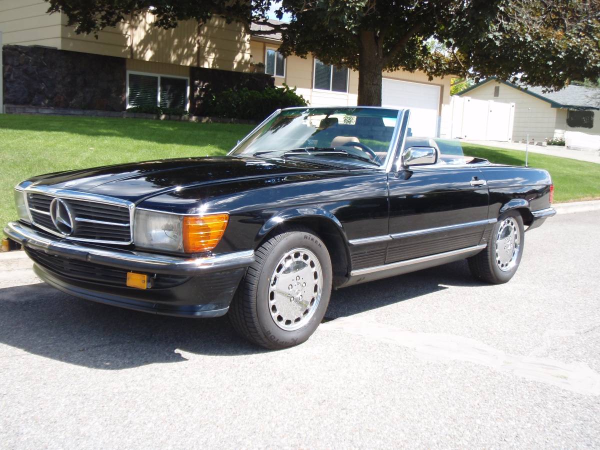 Mercedes-560sl-1988-black