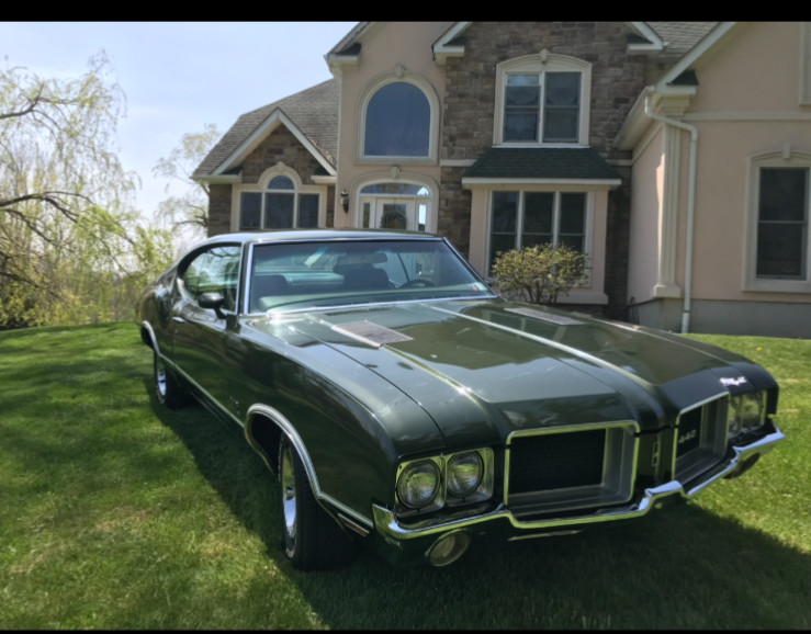 Oldsmobile-442-1971-Coupe-Green