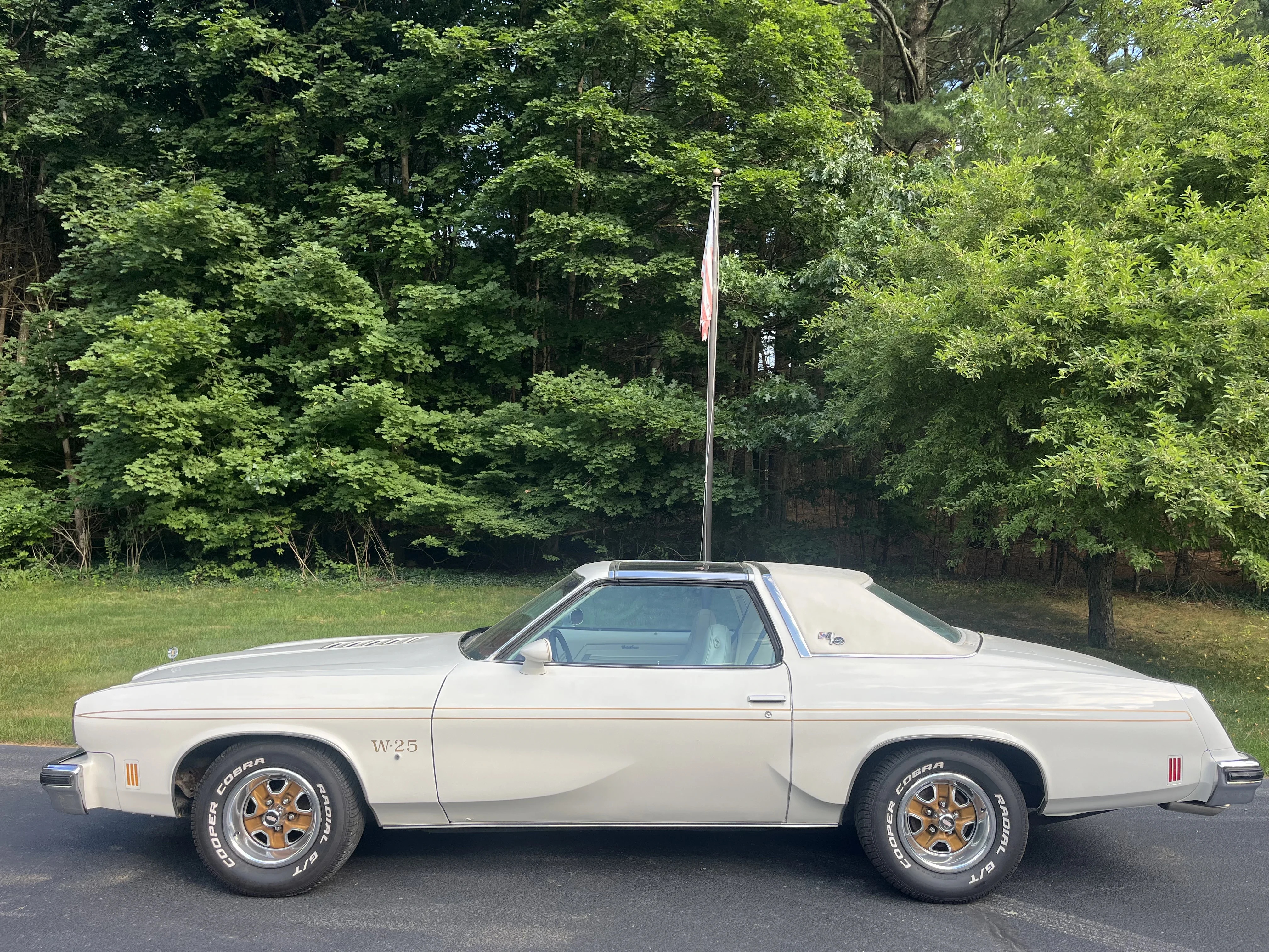 Oldsmobile-Cutlass-1975-White-Red
