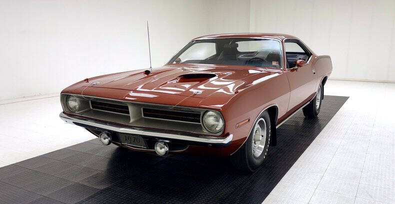 Plymouth-Barracuda-1970-Burnt-Orange-Metallic-Black