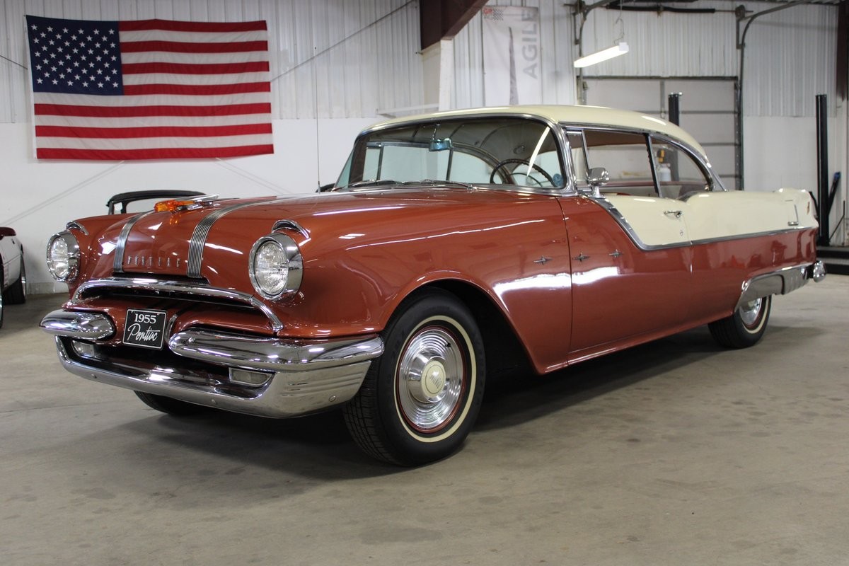 Pontiac-Chieftain-1955-Coupe-Tan