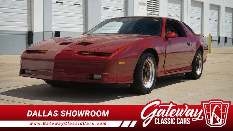 Pontiac-Firebird-1987-Red-Tan-Leather