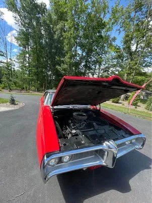 Pontiac-Le-mans-sport-convertible-1968-Red-Black