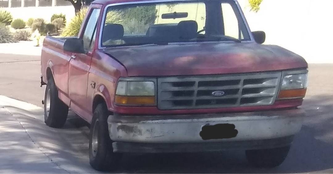 Red-1995-ford-f150-long-bed-in-line-6-1995-red