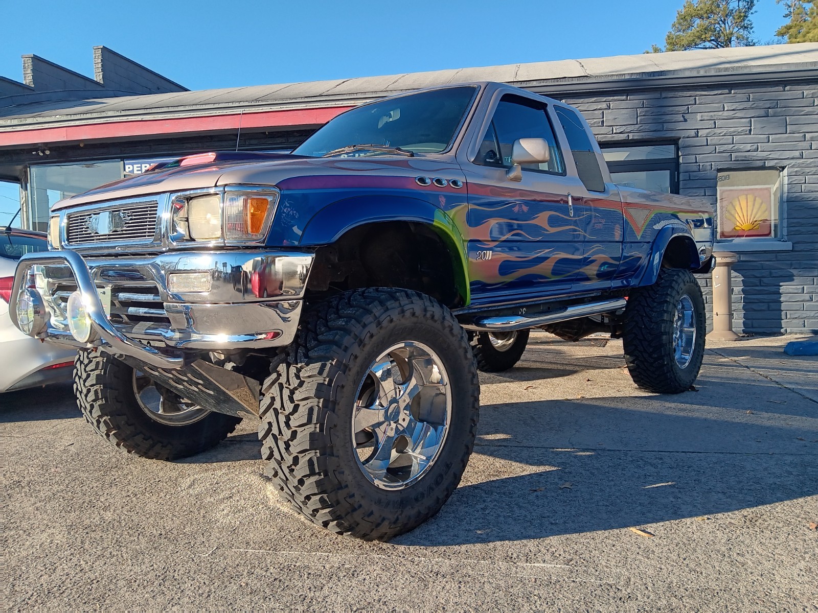 Toyota-Tacoma-1992-Extended-Cab-Pickup-Blue