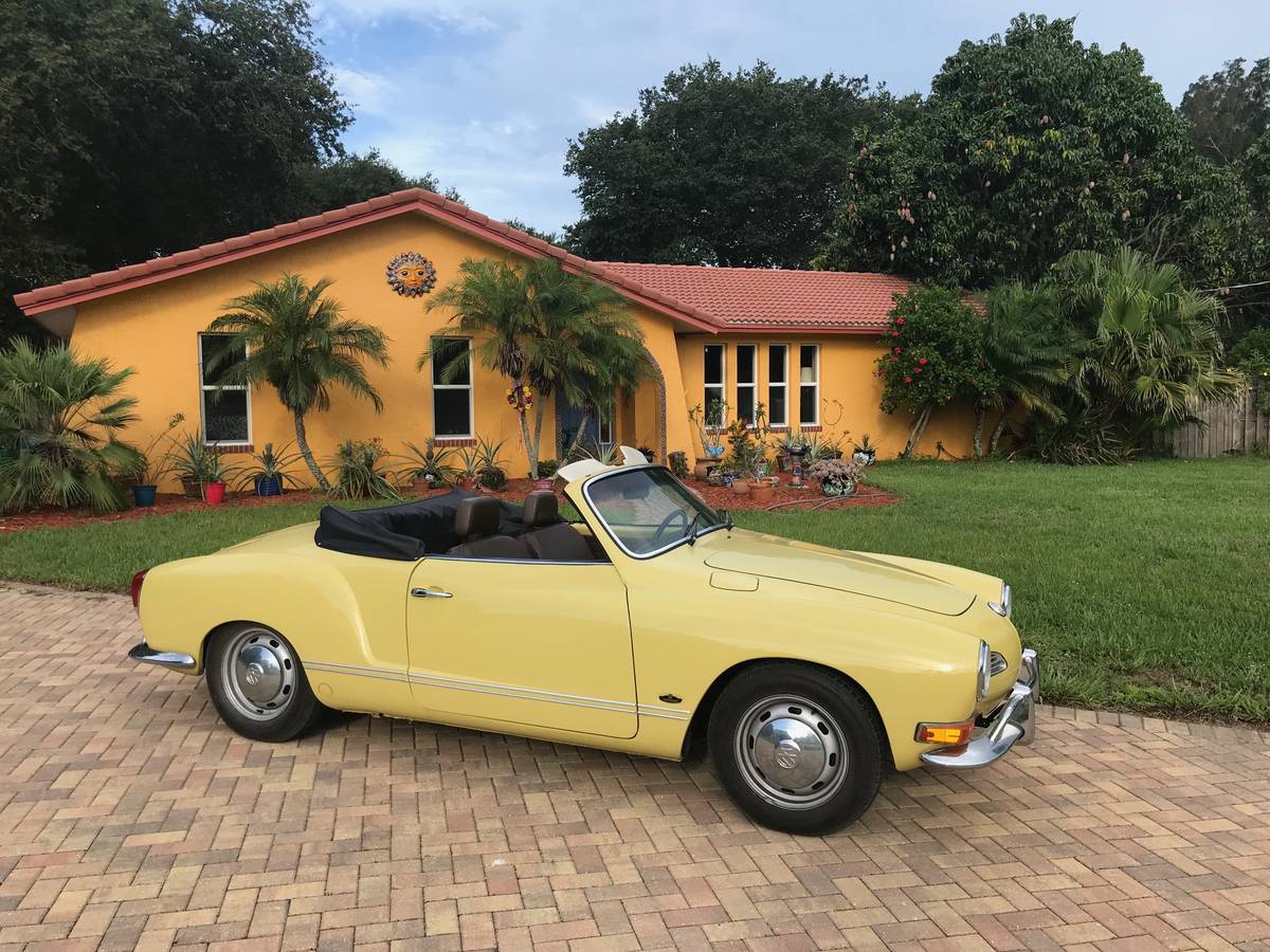 Vw-karmann-ghia-convertible-1970-yellow