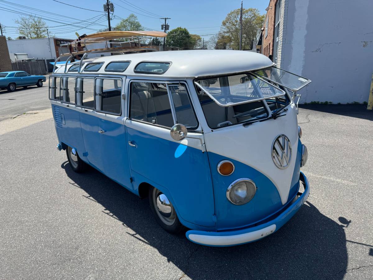 Vw-type-2-bus-samba-pkg-1965-blue