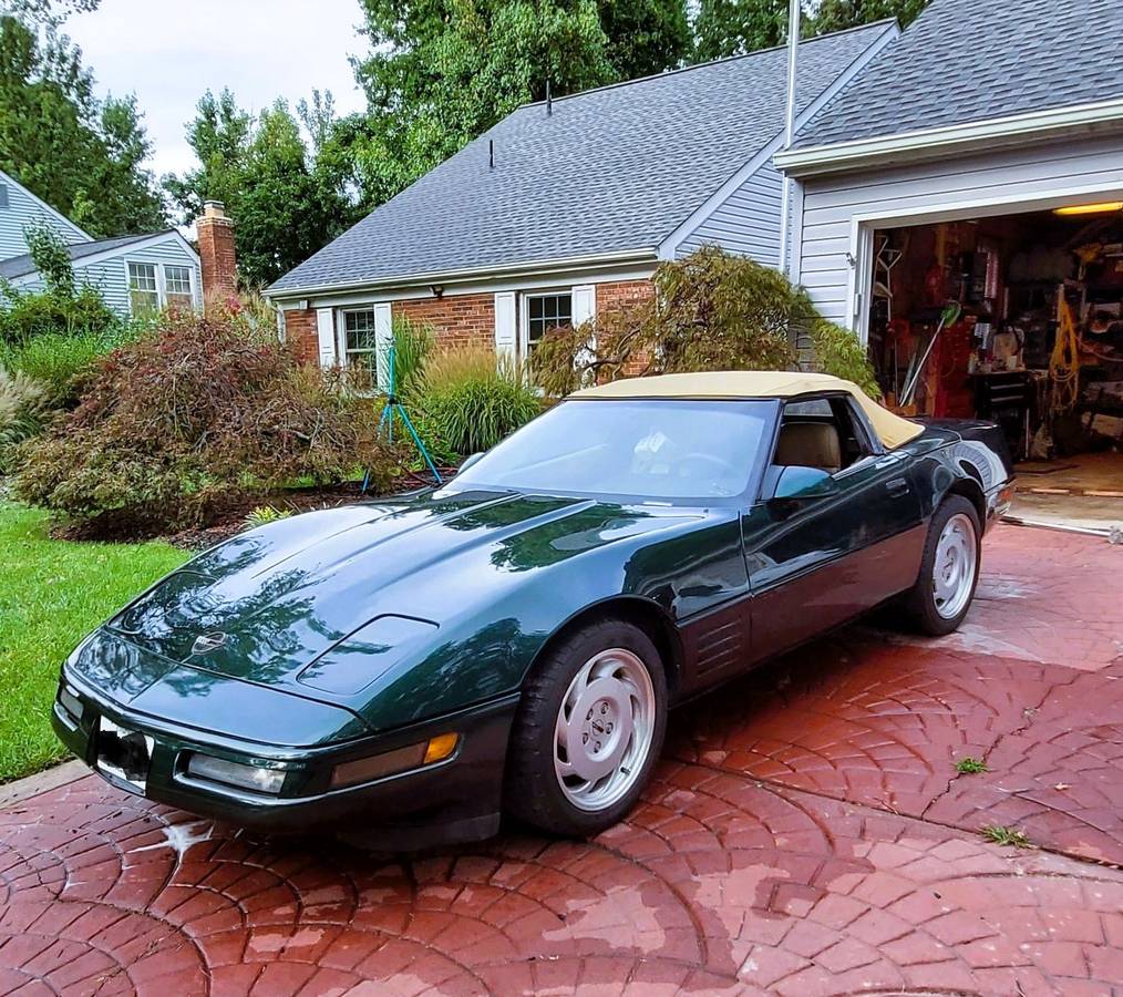 92-corvette-1992-green