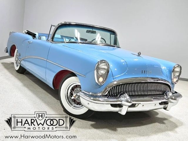 Buick-Skylark-1954-Convertible-Blue-leather