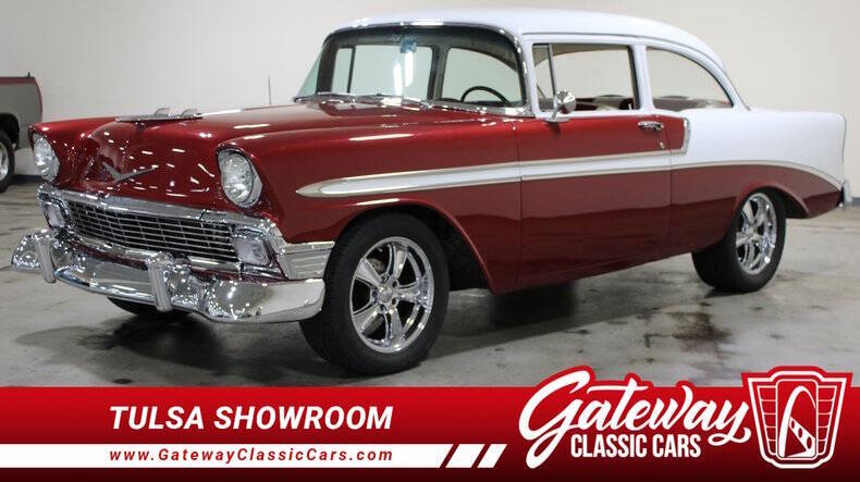 Chevrolet-150-1956-Red-And-White-Red-White-amp-Black