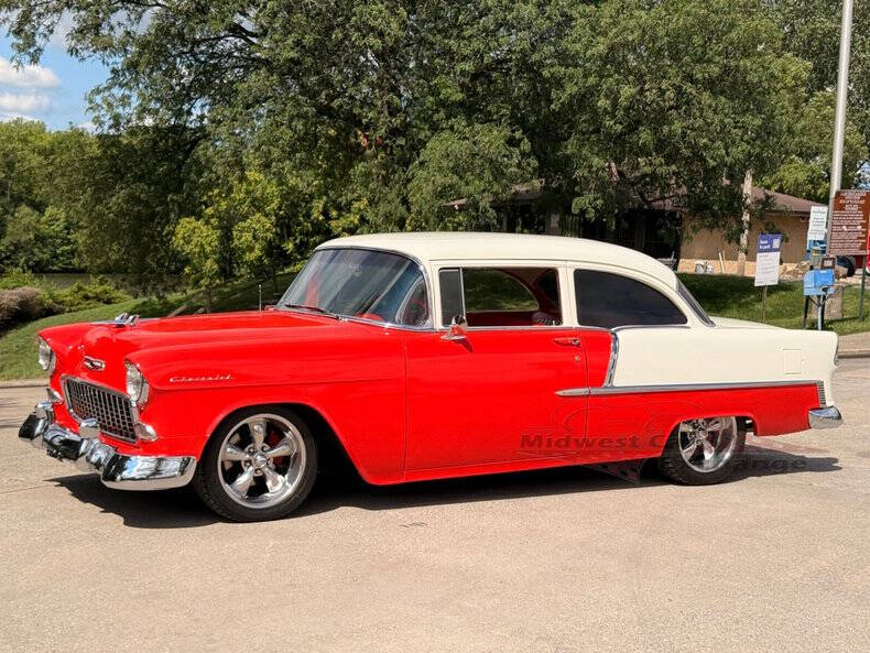 Chevrolet-210-1955-Red-amp-White-Red-amp-White