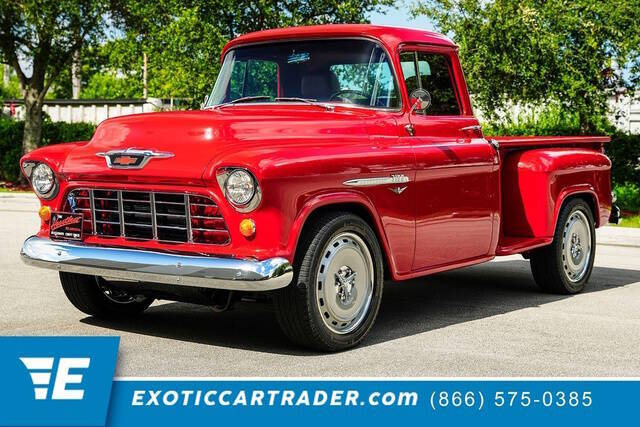 Chevrolet-3100-1955-Red-Red