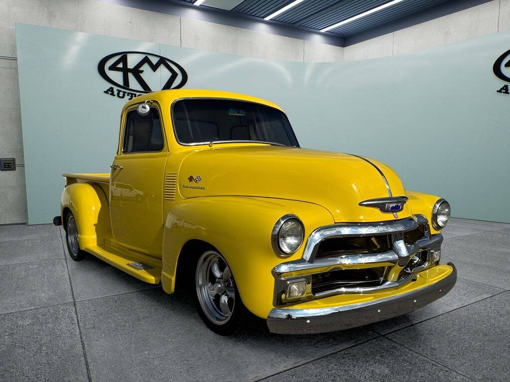 Chevrolet-3100-1955-Yellow-Yellow
