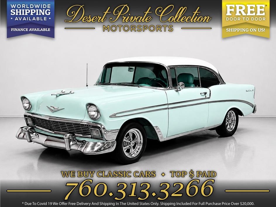 Chevrolet-Bel-Air-6-Speed-1956-Coupe-White
