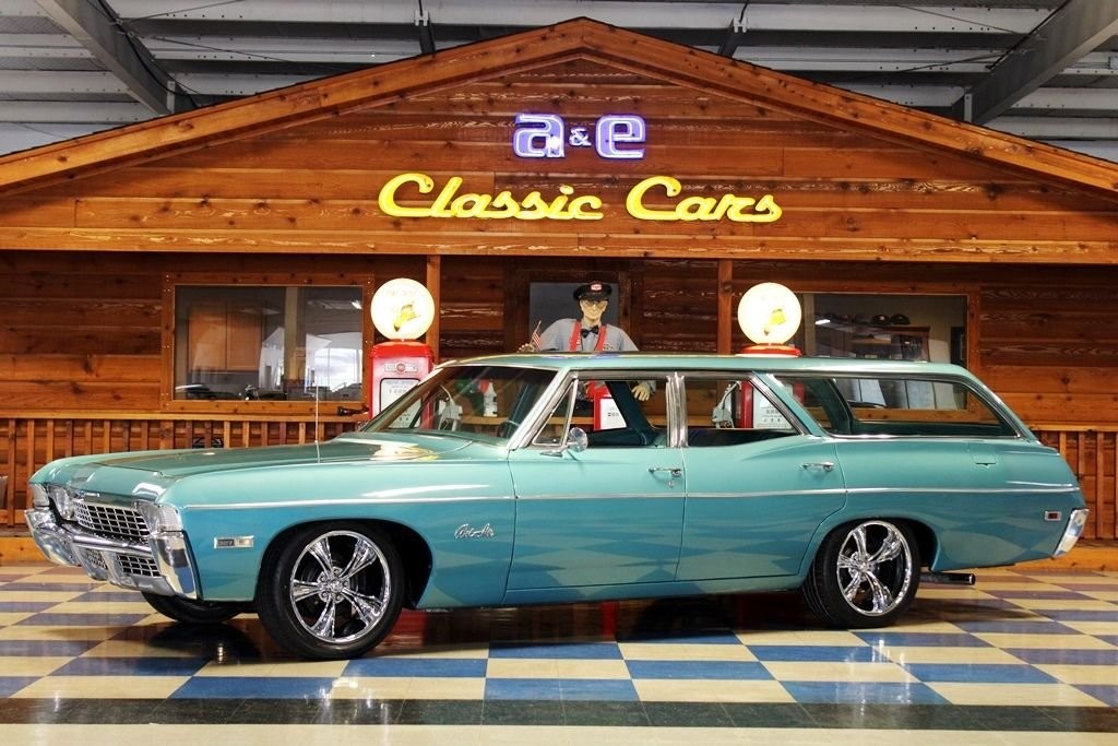 Chevrolet-Bel-Air-Wagon-1968-Station-Wagon-Turquoise