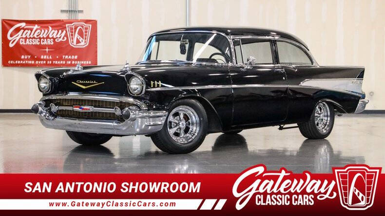 Chevrolet-Bel-air-1957-Black-Black-amp-Grey