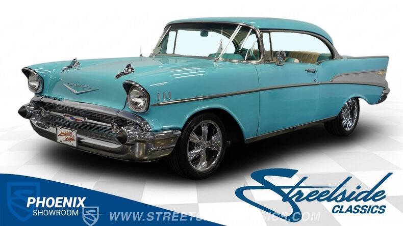 Chevrolet-Bel-air-1957-Teal-White