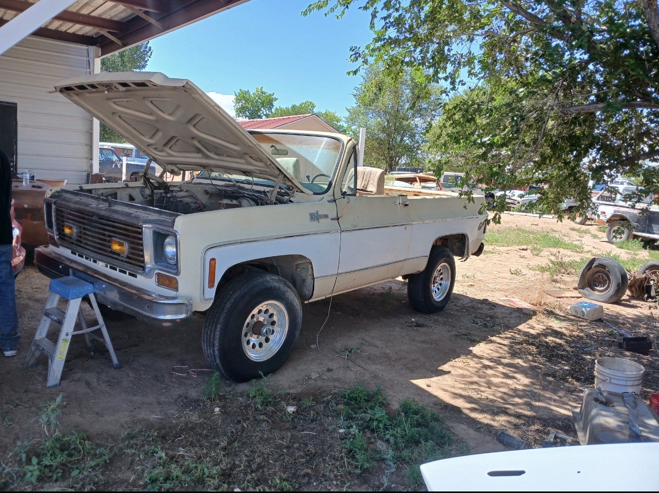 Chevrolet-Blazer-1974-Convertible-Tan