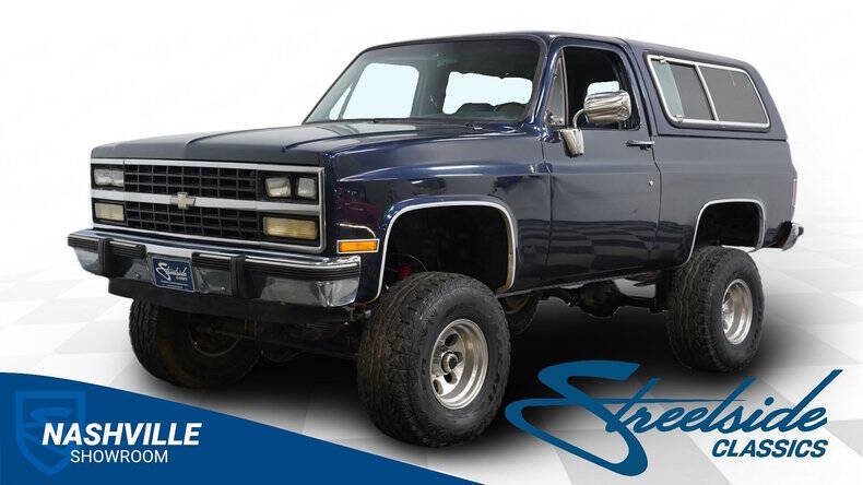 Chevrolet-Blazer-1991-Navy-Blue-Blue