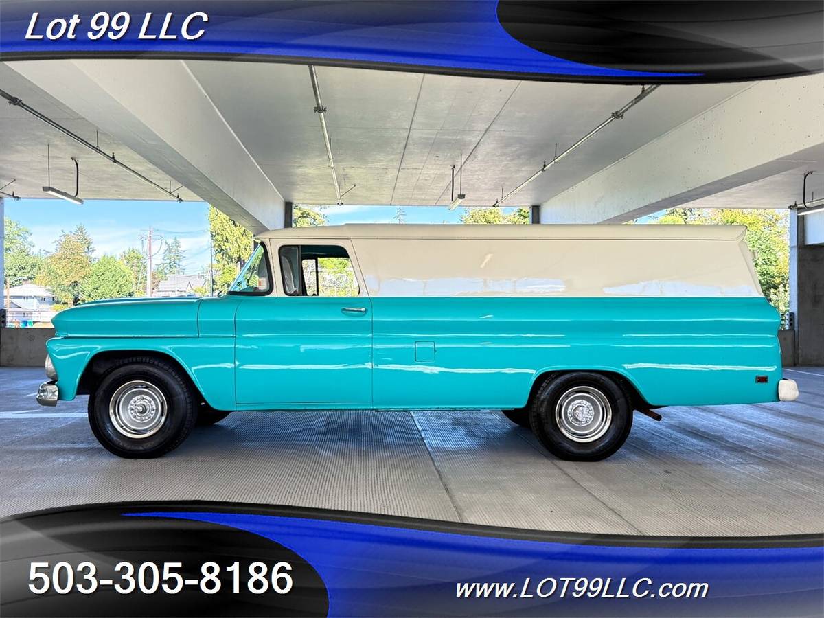 Chevrolet-C-20-panel-truck-133quot-chassis-9-bed-quotsuper-vanquot-1963-blue