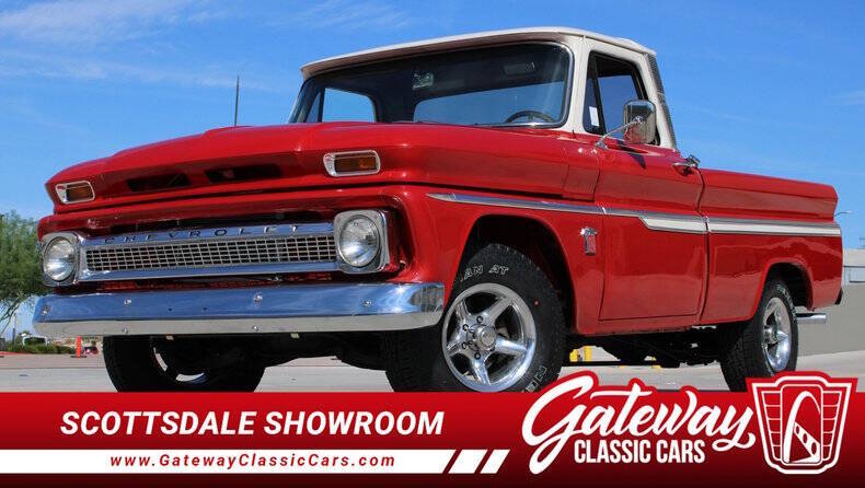 Chevrolet-C10-1964-Red-And-White