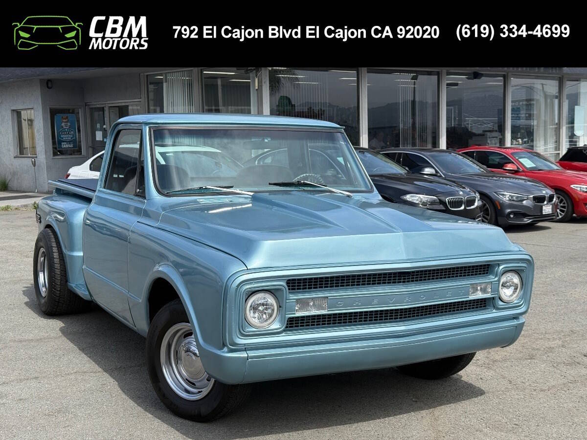 Chevrolet-C10-1970-Blue-Black