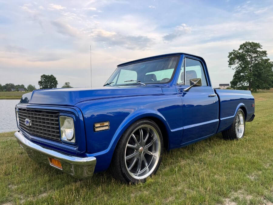 Chevrolet-C10-1971-Blue-Black