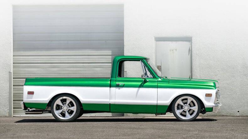 Chevrolet-C10-1972-Green-Black