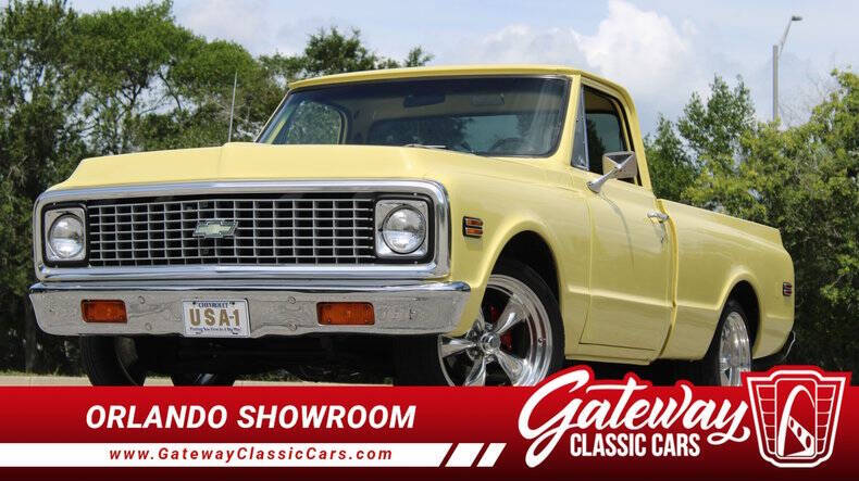 Chevrolet-C10-1972-Yellow-Black
