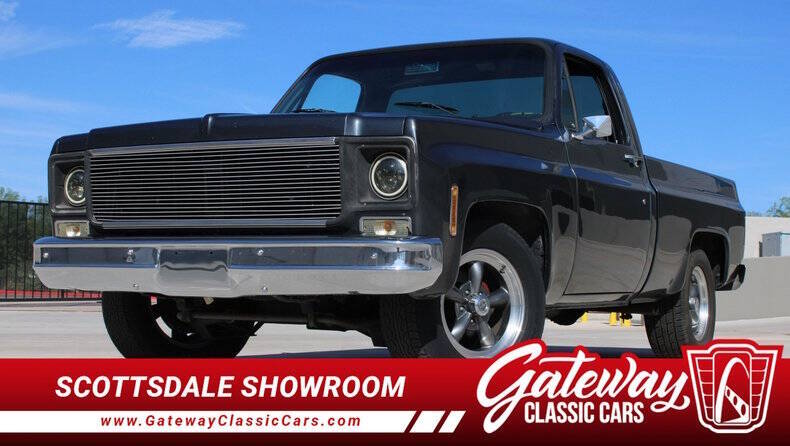 Chevrolet-C10-1977-Gray-Black