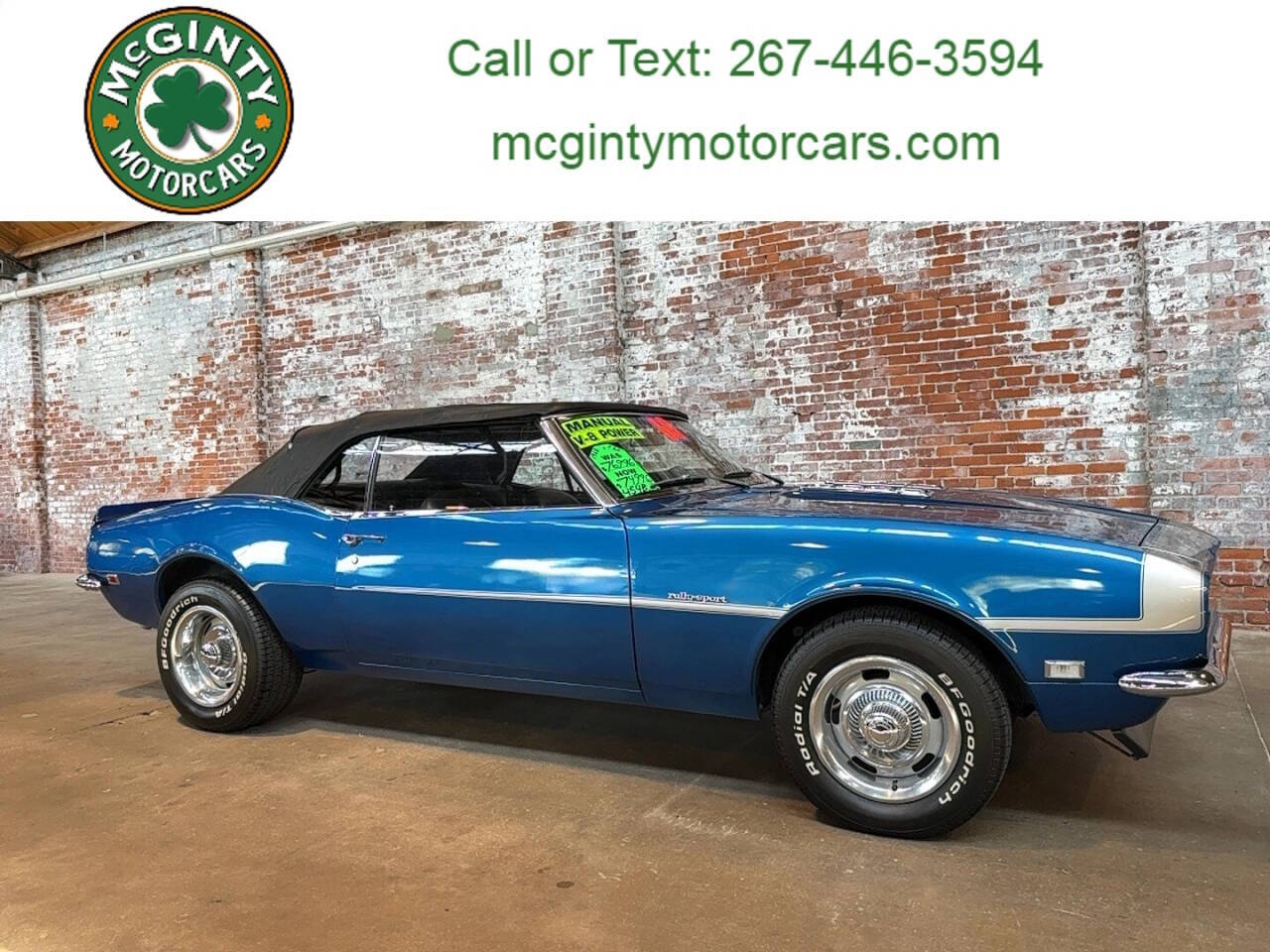 Chevrolet-Camaro-1968-Blue-Black
