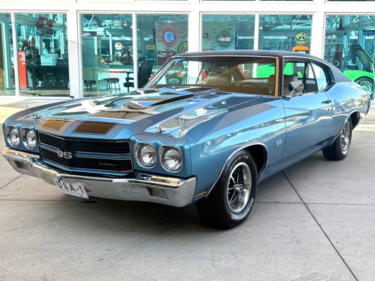 Chevrolet-Chevelle-1970-Blue-Beige