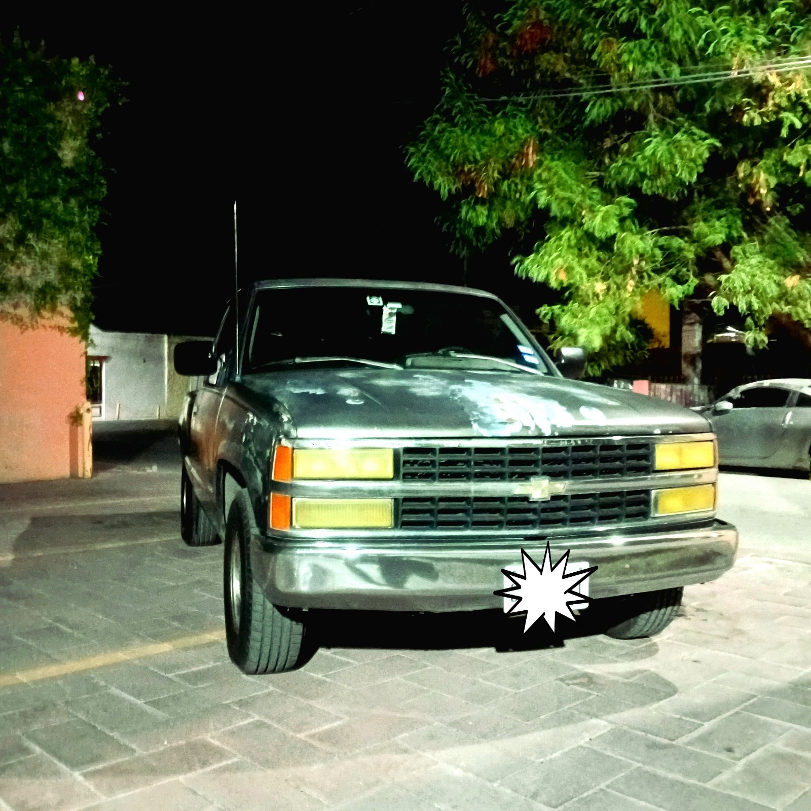 Chevrolet-Cheyenne-1993-Crew-Cab-Pickup-Gray