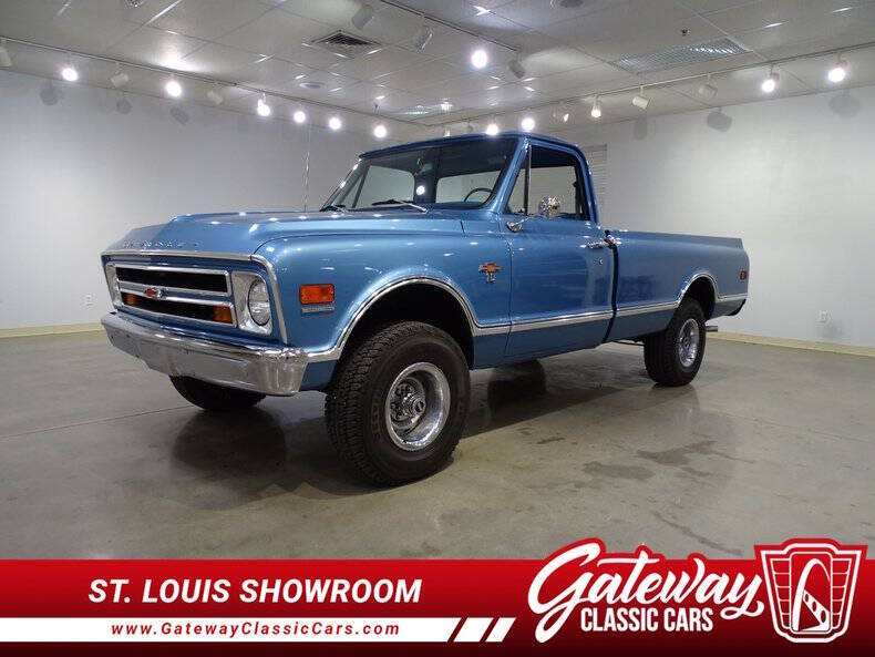 Chevrolet-Ck-10-series-1968-Blue-Blue