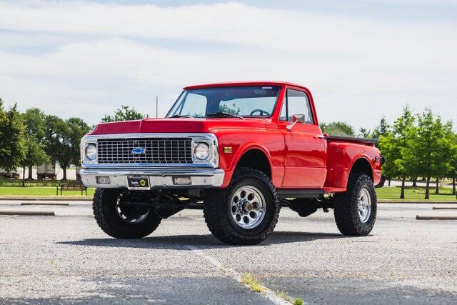 Chevrolet-Ck-10-series-1971-Cardinal-Red-Black