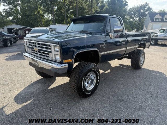 Chevrolet-Ck-10-series-1986-Blue-Blue