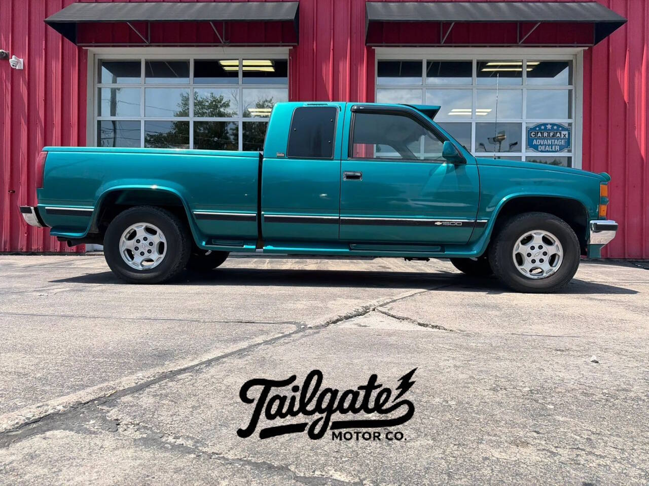 Chevrolet-Ck-1500-series-1996-Green-Gray