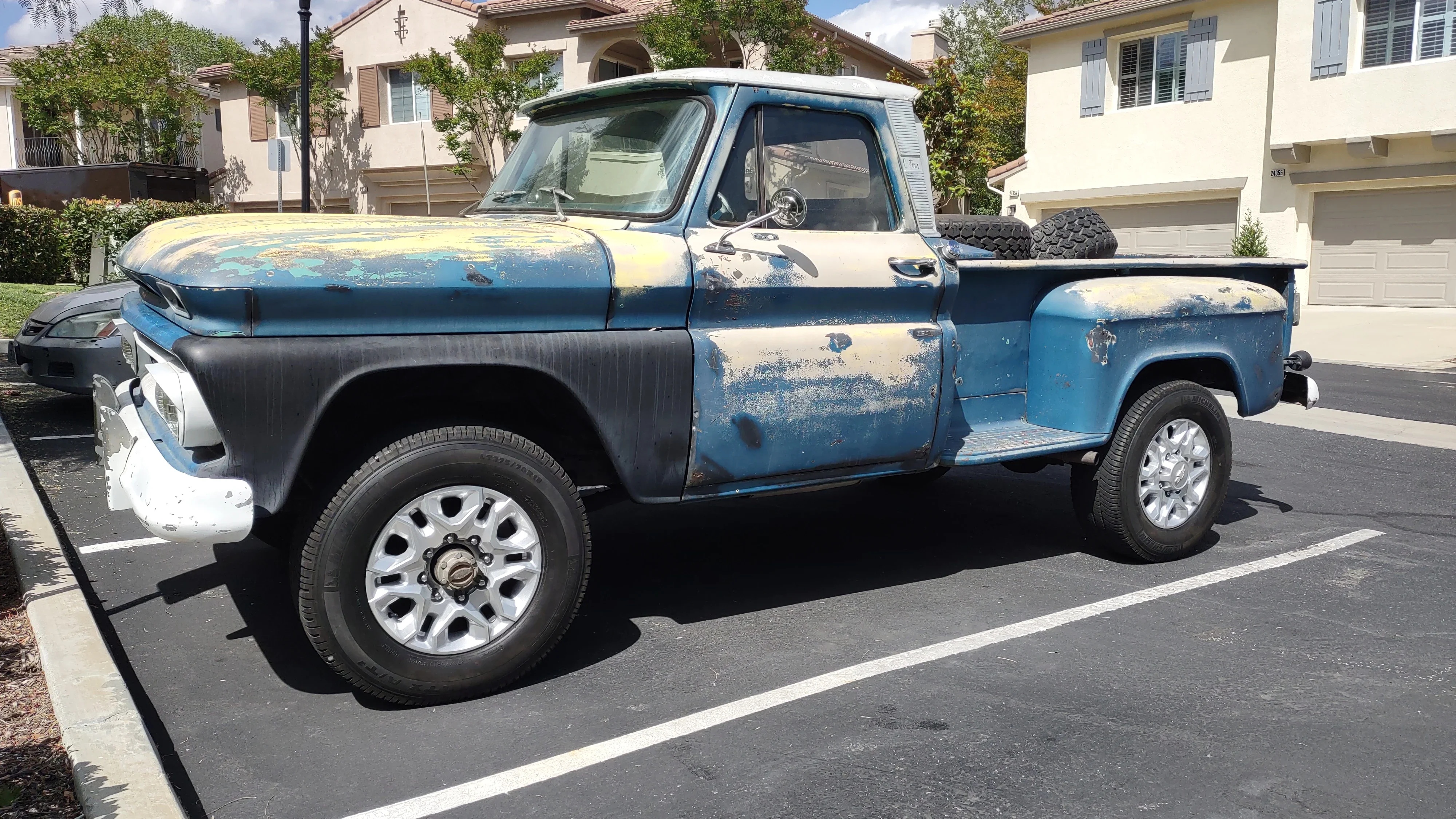 Chevrolet-Ck-truck-k20-1964-Blue-Blue