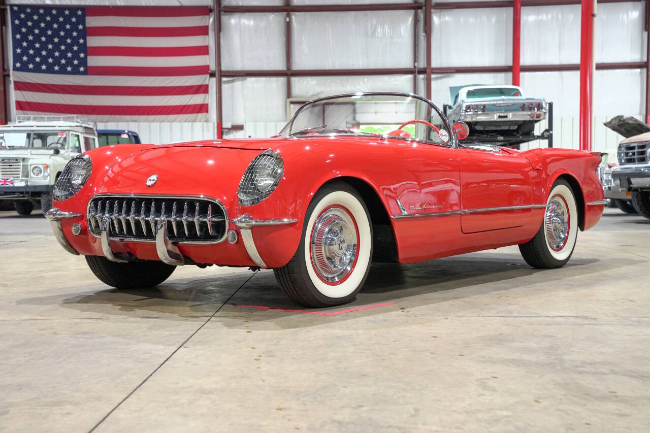 Chevrolet-Corvette-1955-Red-White
