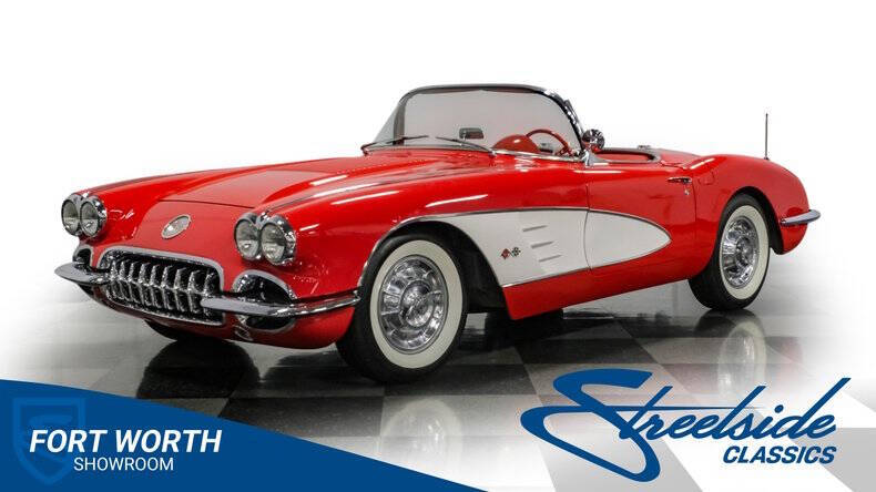 Chevrolet-Corvette-1958-Red-Red