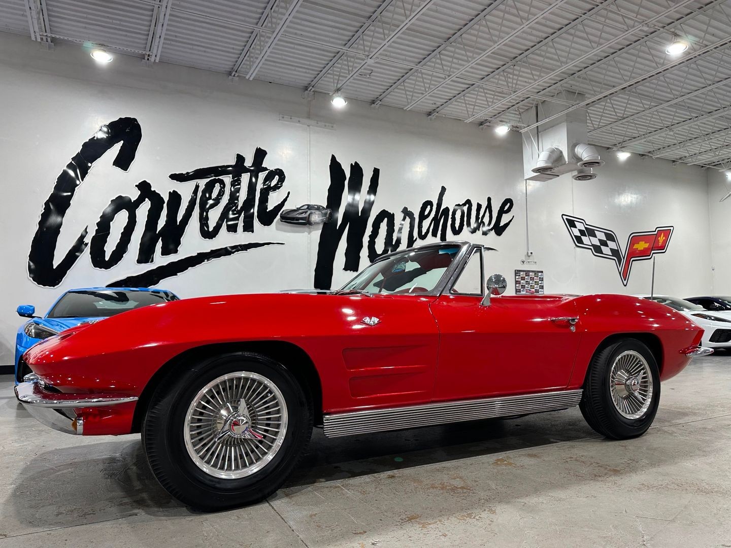 Chevrolet-Corvette-1963-Convertible-Red