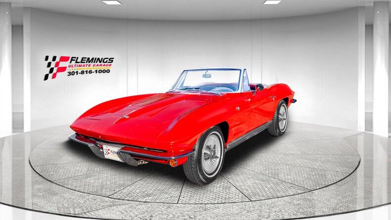 Chevrolet-Corvette-1964-Rally-Red-Black-Bucket-Seat