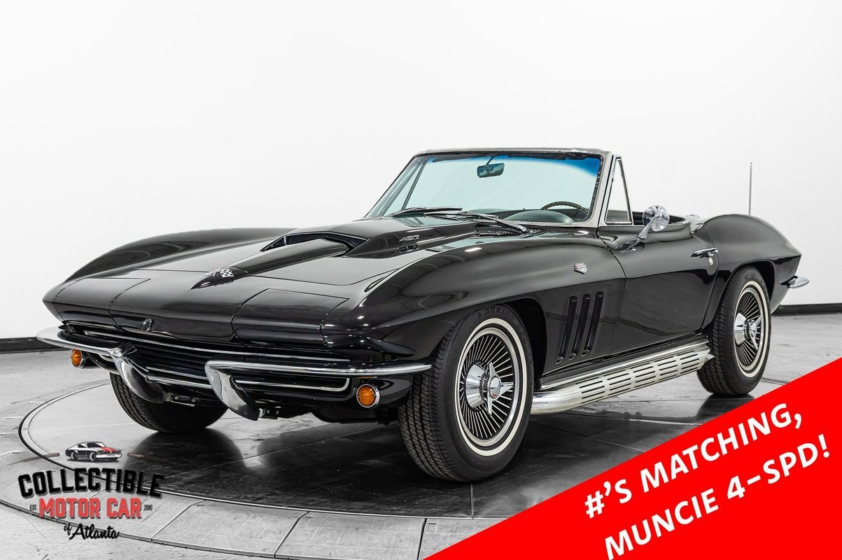 Chevrolet-Corvette-1965-Convertible-Black