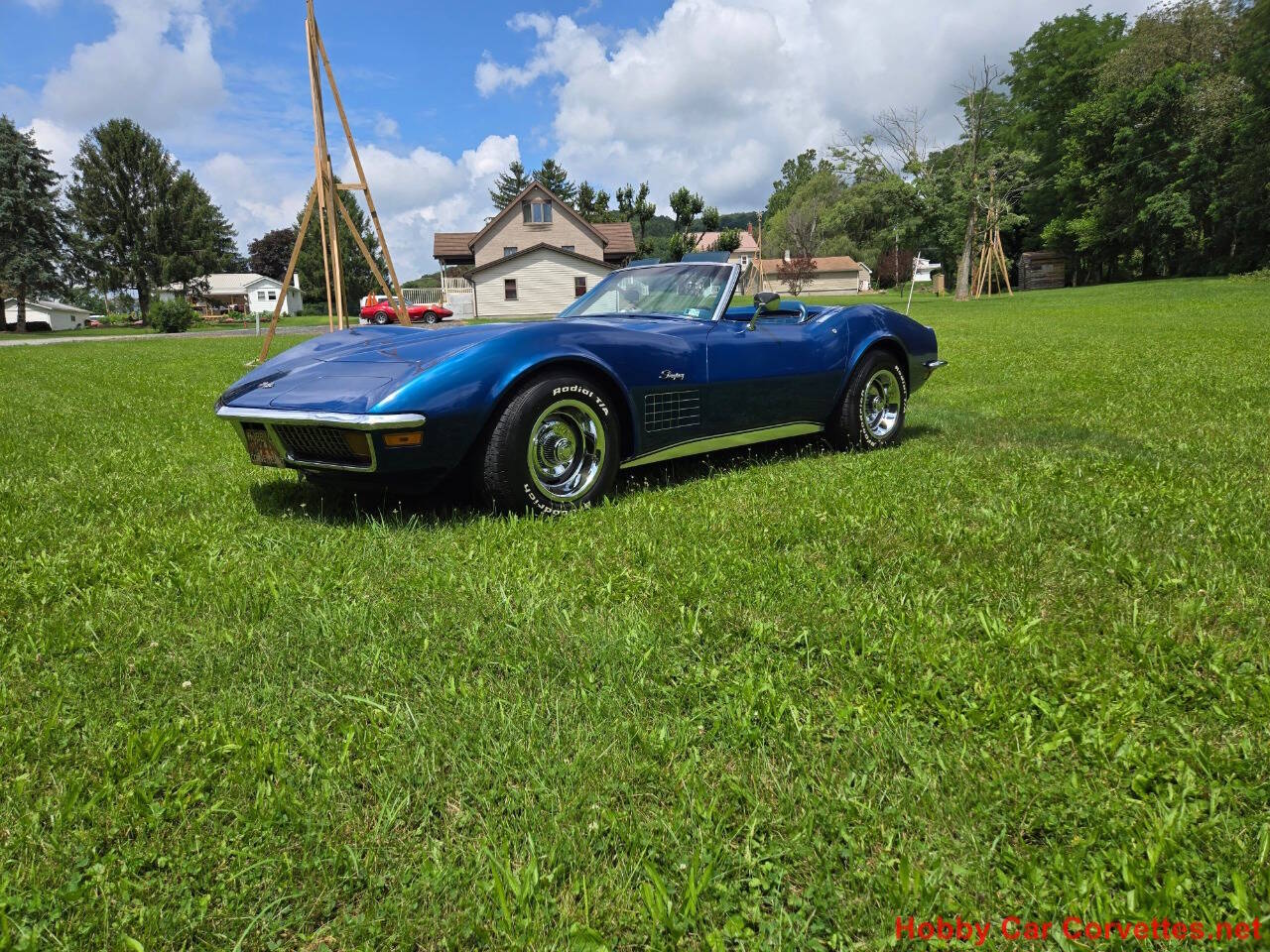 Chevrolet-Corvette-1971-Blue-Blue
