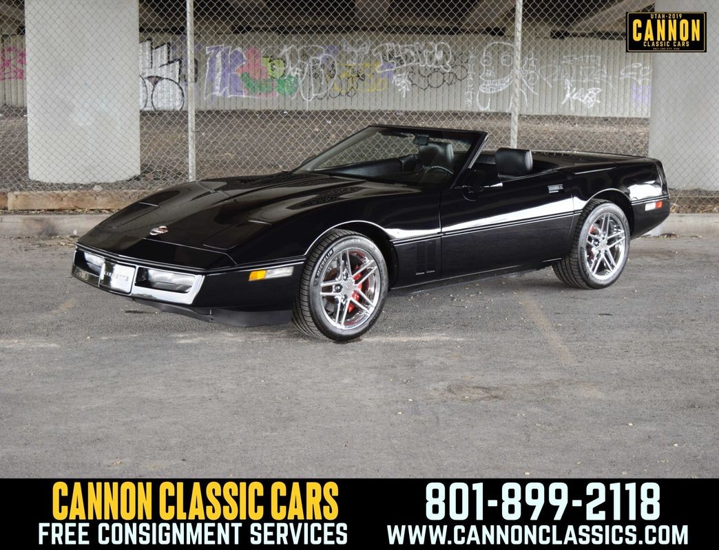 Chevrolet-Corvette-1990-Convertible-Black
