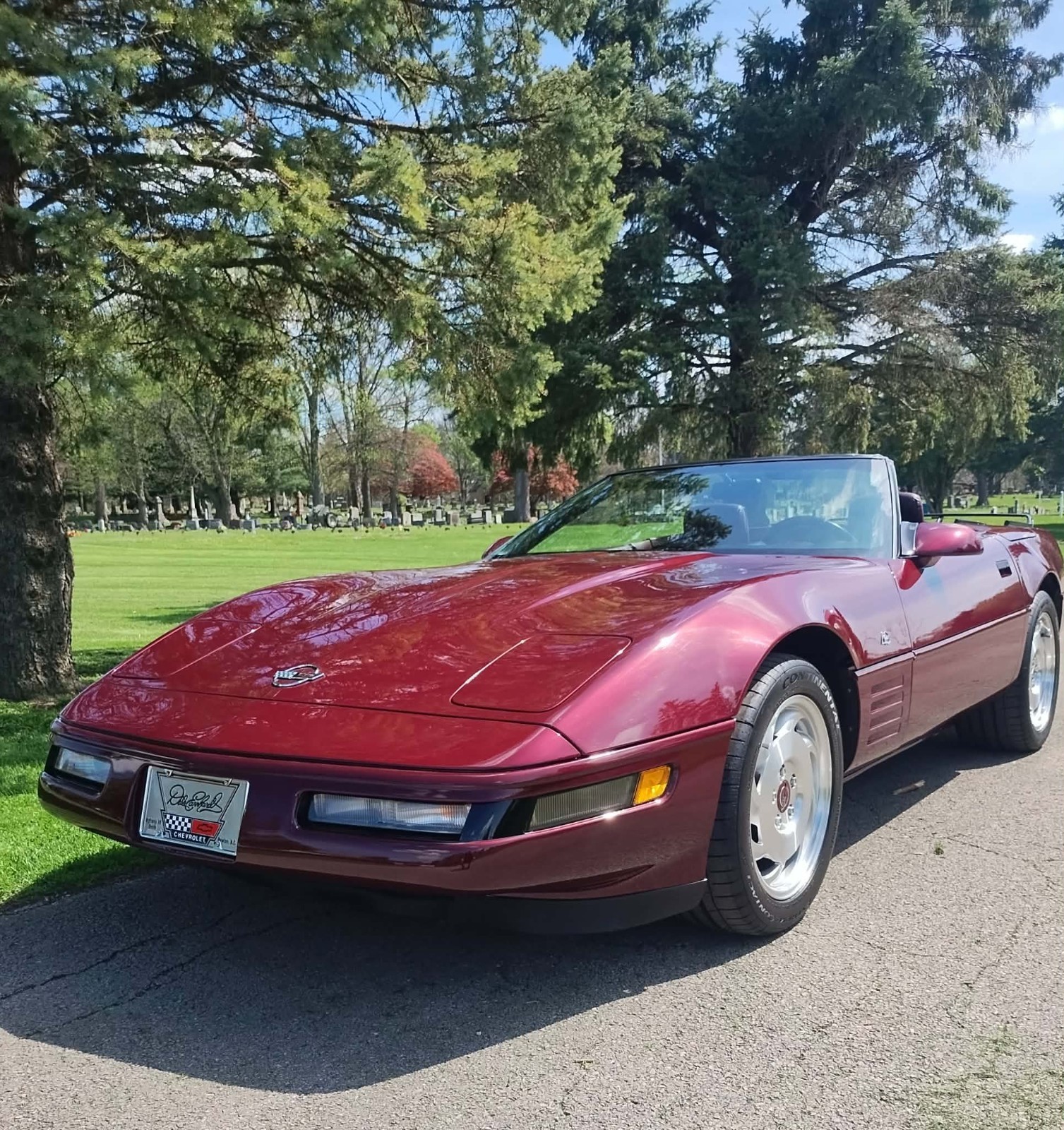 Chevrolet-Corvette-1993-Convertible-Red