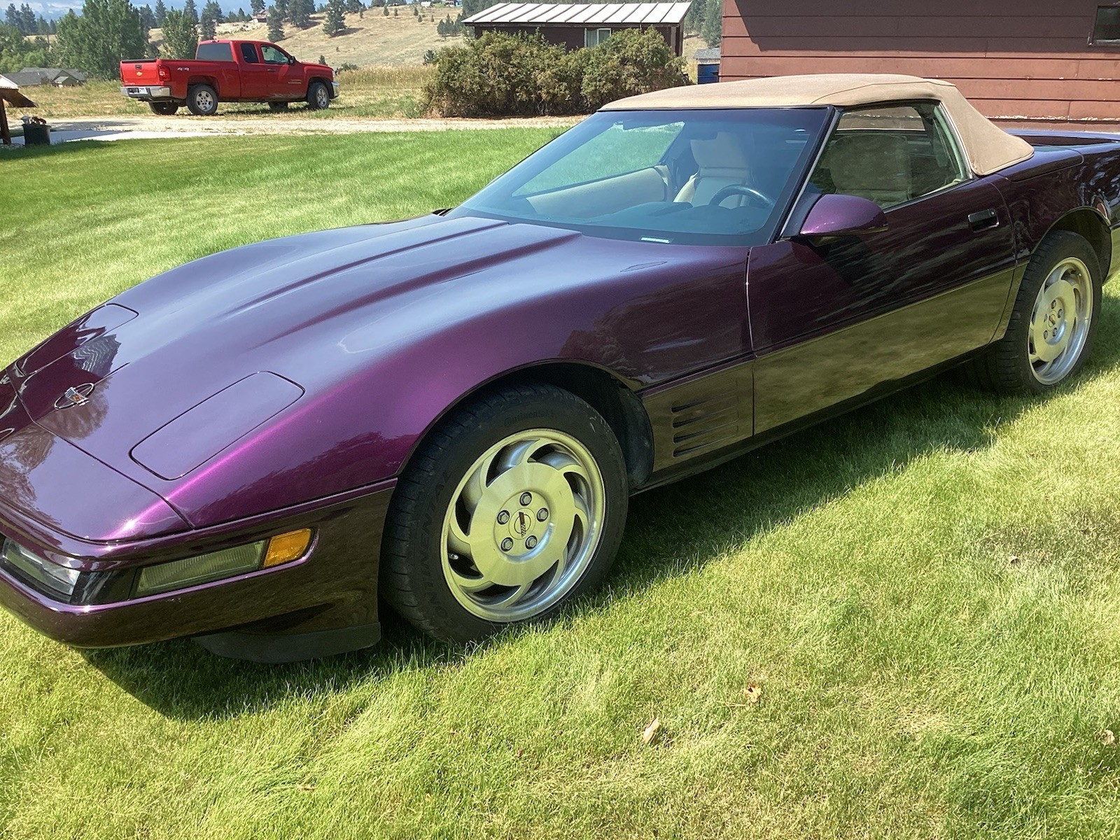 Chevrolet-Corvette-1993-Convertible-Tan
